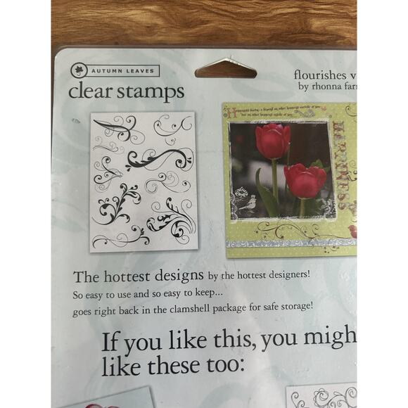 Autumn Leaves Clear Stamps Flourishes v2 Rhonna Farrer Technique Tuesday WhirlyG - Picture 15 of 16